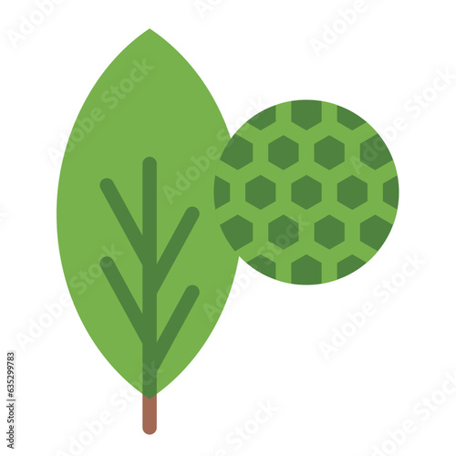 Chlorophyll cell from leaves icon