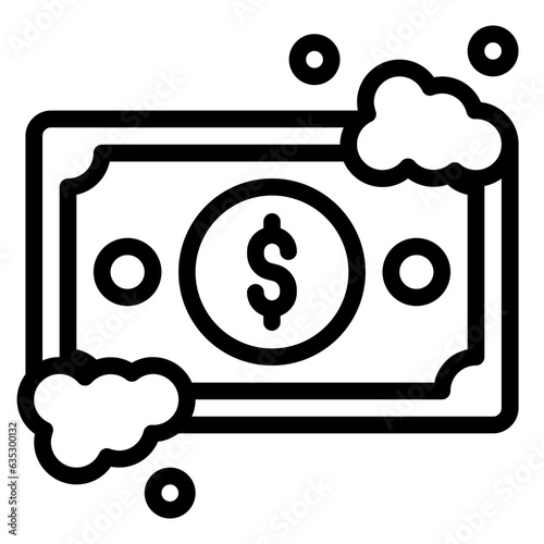 Money Laundry outline icon