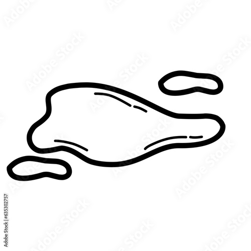 puddle line icon