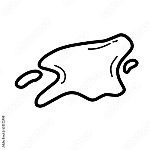 puddle line icon