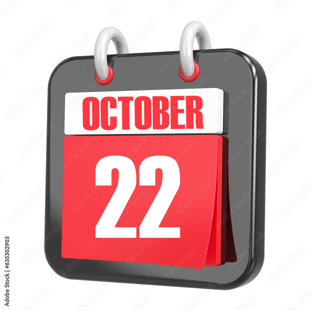 3d Rendering Of UI Icon October Day 22 3d Rendering Of UI Icon October Day 22