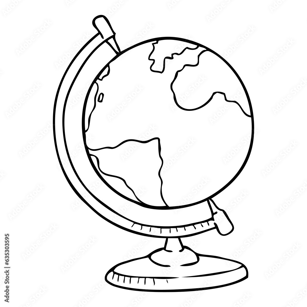 globe line vector illustration globe line vector illustration