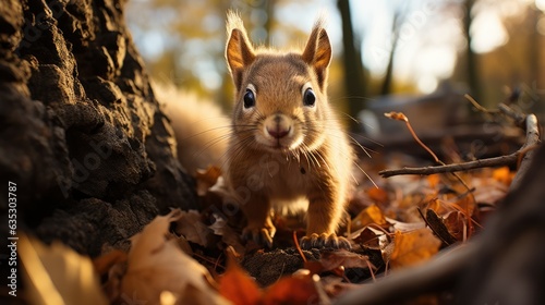 squirrel in autumn © mariyana_117