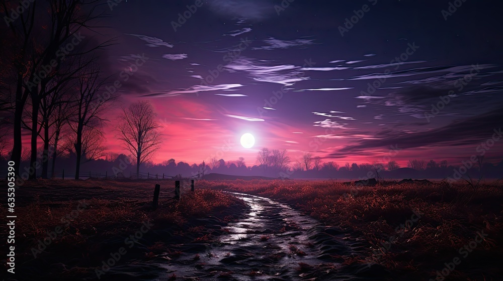 Mystical Full Moon Night Mystical Full Moon Night