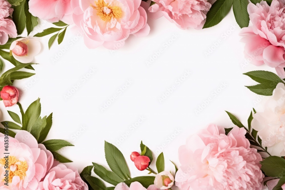 pink roses border