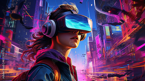 Neon Dreamscape: Virtual Reality Noir