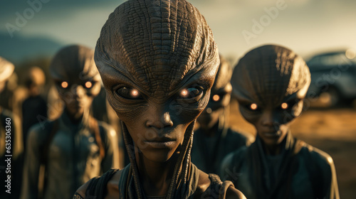 Alien Grey UFO Spaceship Hybrid Science Fiction Spaceship Extraterrestrial