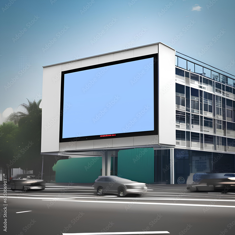 Fototapeta premium blank advertising billboard