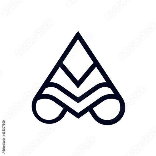 Monogram design vector logo. Monogram initial letter mark A logo design. Monogram design vector logo. Monogram initial letter mark A logo design simple A monogram