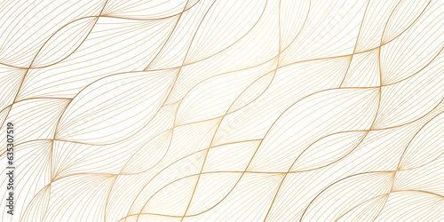 Luxury background vector. Golden line pattern arts, Vector illustration