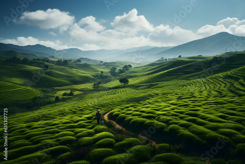 rice terraces in island © fadi
