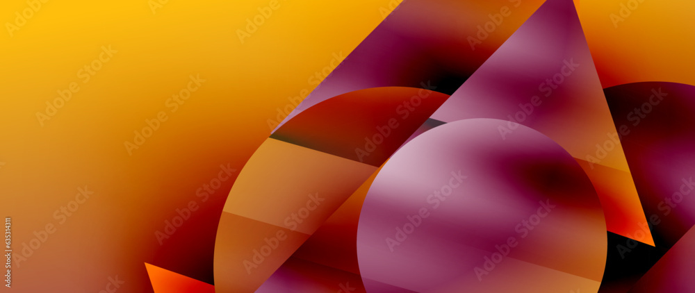 Captivating abstract backdrop composed of interlocking triangles and circles, forming an intriguing dance of shapes and patterns that exude both elegance and modernity Captivating abstract backdrop composed of interlocking triangles and circles, forming an intriguing dance of shapes and patterns that exude both elegance and modernity