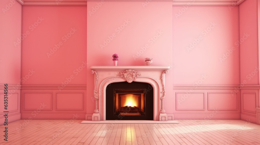fireplace with burning candles fireplace with burning candles