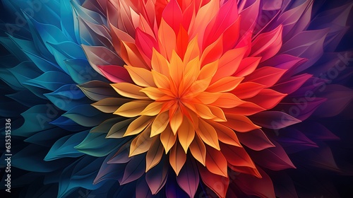 contemporary gradient kaleidoscope, digital art illustration, Generative AI