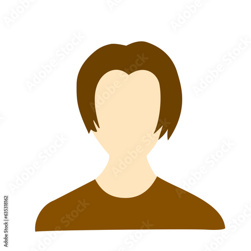 Blank face male avatar