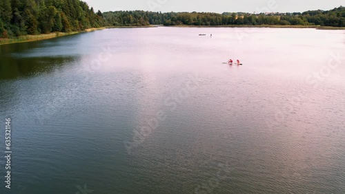 Kraslava Horse Lake view from a drone photo