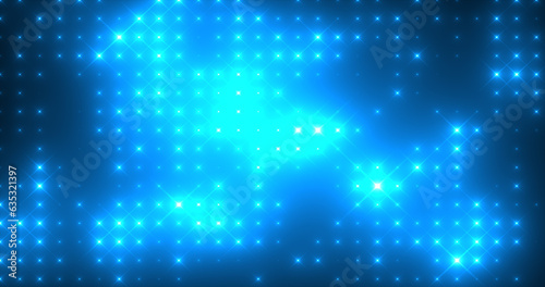 Wallpaper Mural Abstract loop glowing yellow orange brightldisco wall with light bulbs abstract background Torontodigital.ca