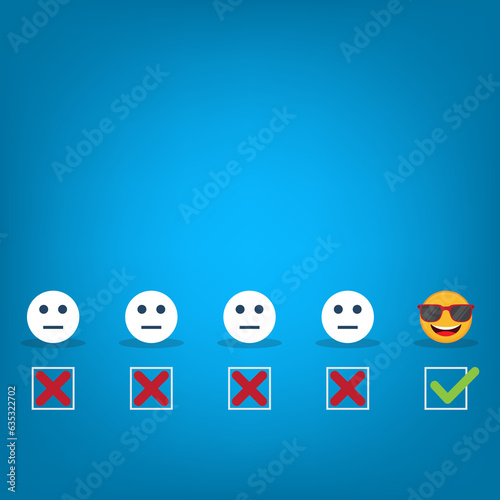 customer services best excellent business rating experience. Satisfaction survey concept.