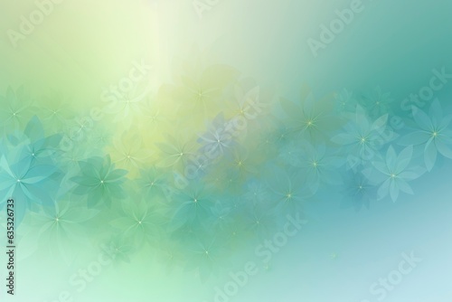 Abstract flower pattern light green background wallpaper