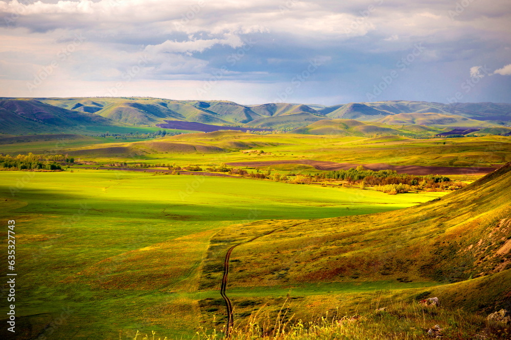 Fototapeta premium Karamurun-tau is a picturesque mountain range of the Orenburg region.