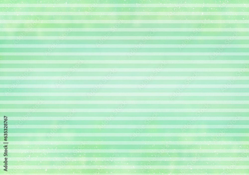 Obraz premium かわいい緑色のボーダー柄背景