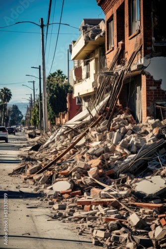 Catastrophic earthquake shakes foundations, leaving ruin behind.