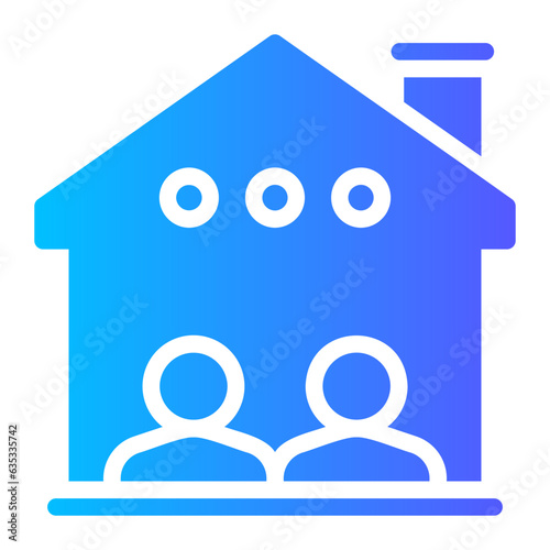 roommate gradient icon