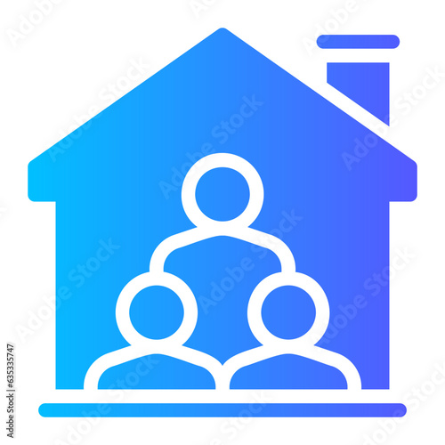 roommate gradient icon
