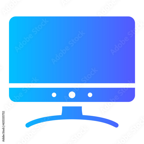 television gradient icon