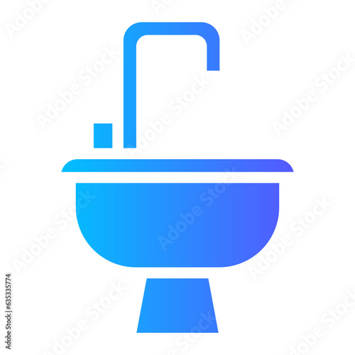 washbasin gradient icon