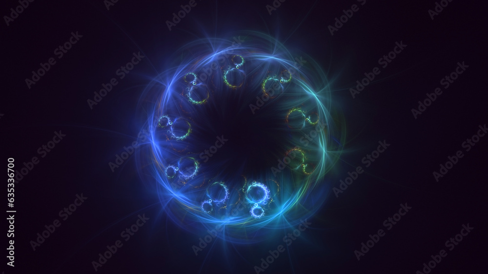 3D rendering abstract round light background 3D rendering abstract round light background
