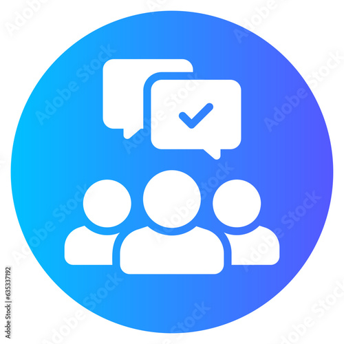 agreement gradient icon