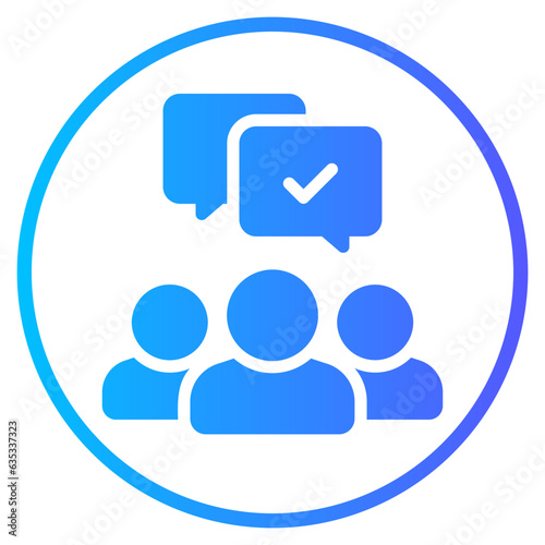 agreement gradient icon