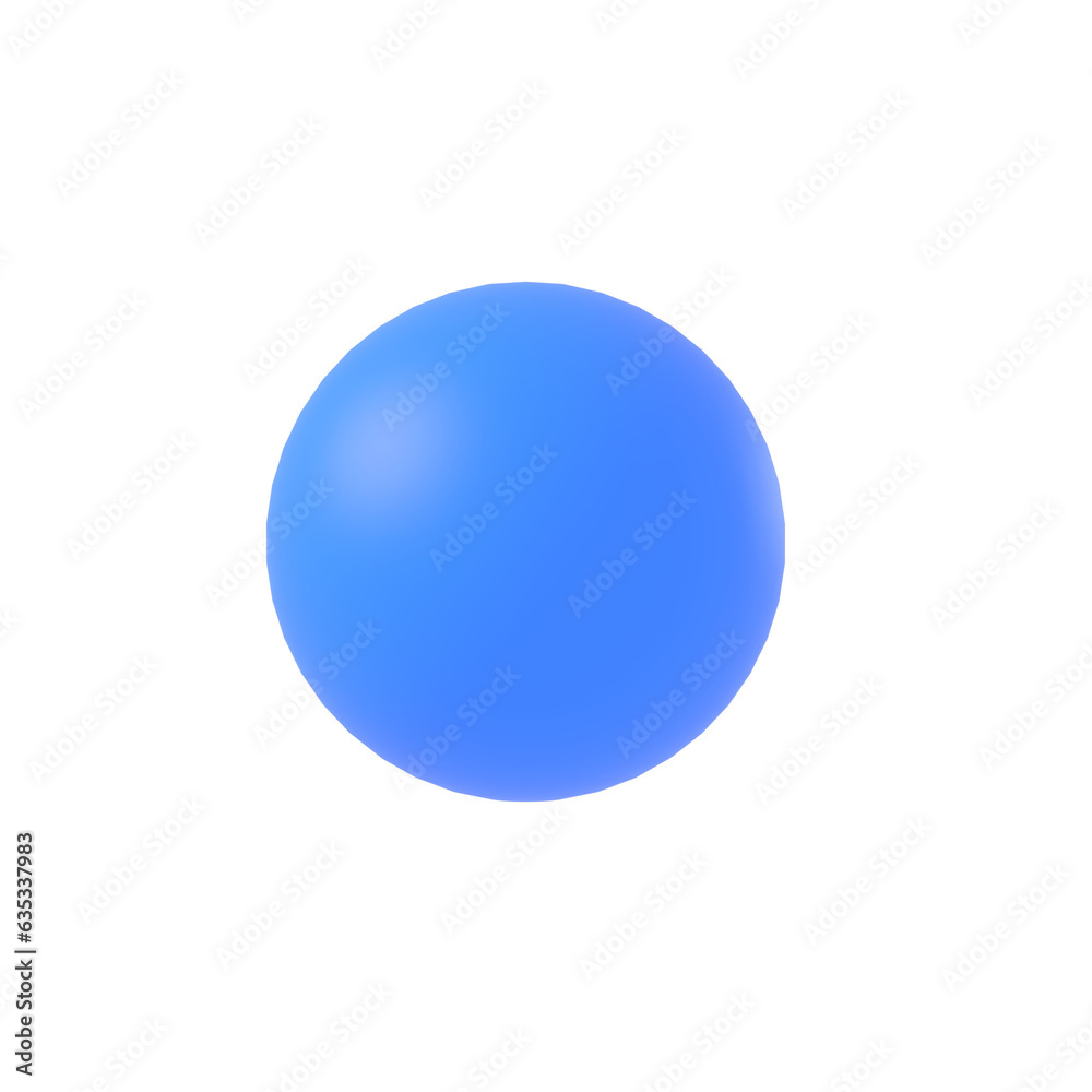 Blue sphere 3d
