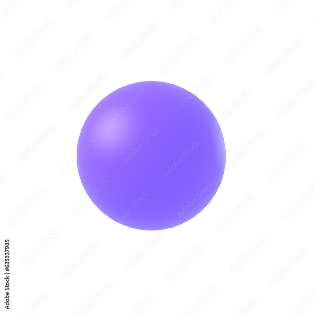 Purple sphere 3d