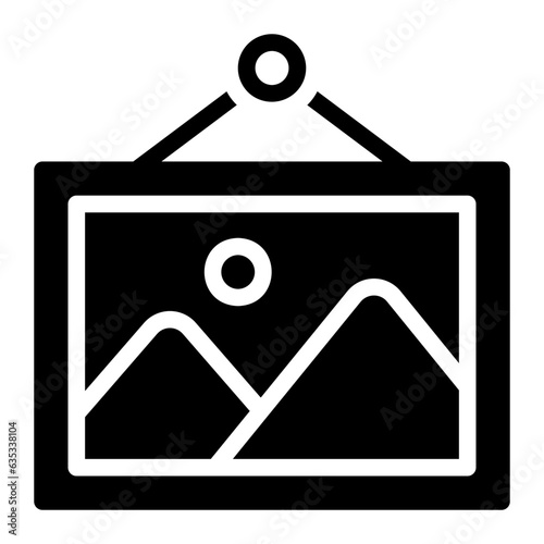 painting glyph icon