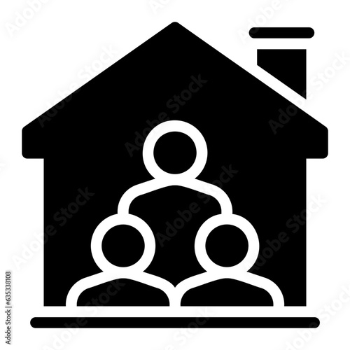 roommate glyph icon