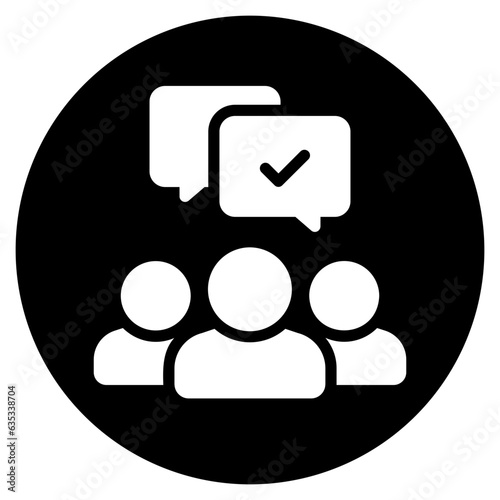 agreement glyph icon