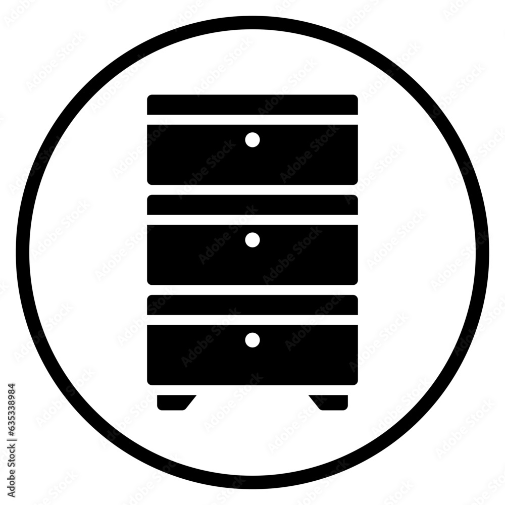 filling cabinet glyph icon filling cabinet glyph icon