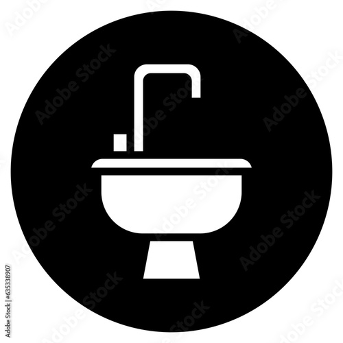 washbasin glyph icon