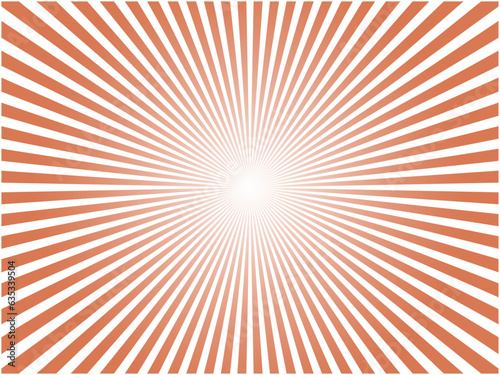 鮮やかに輝くビビッドカラーの太陽光線イメージの集中線背景素材_レッド