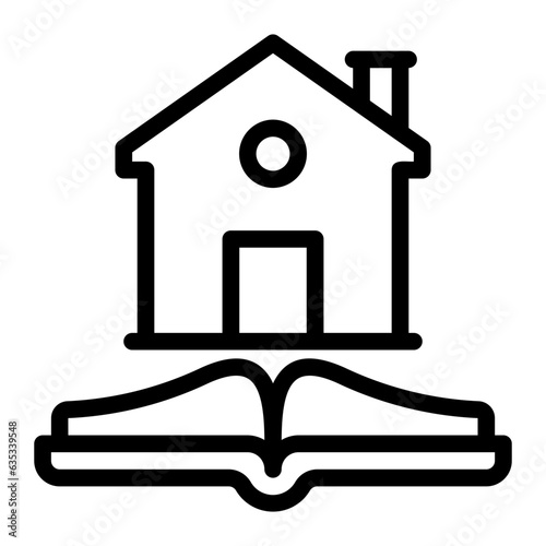 house rules line icon