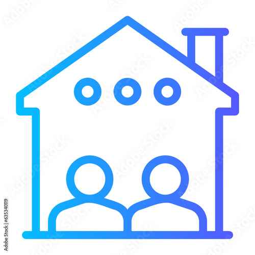 roommate gradient icon