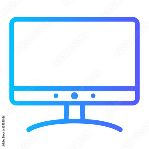 television gradient icon