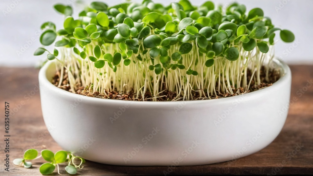 Microgreens sprouts - healthy and fresh food, Generated with AI Microgreens sprouts - healthy and fresh food, Generated with AI