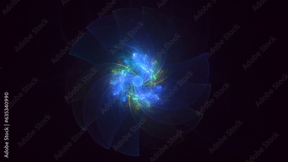 Obraz premium 3D rendering abstract circle light background