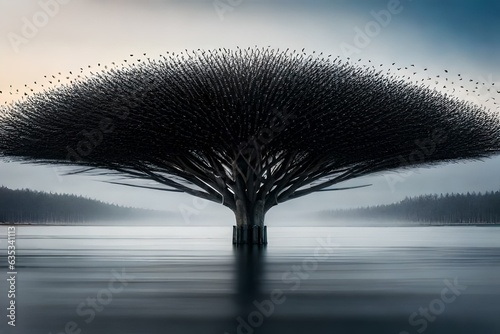 misty morning on the river