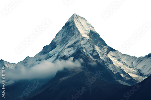 Cloudy mountain peak Isolated on transparent background © Mrs__DoubleF