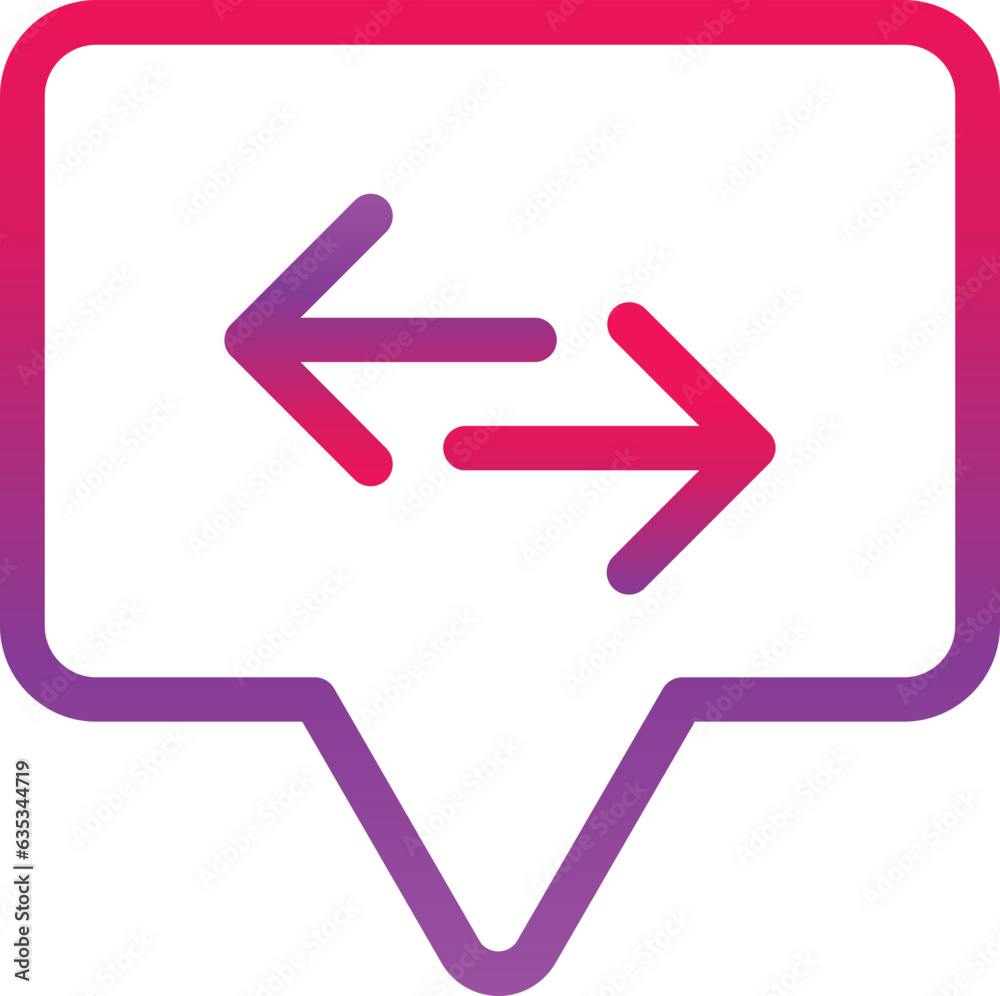 outline gradient talk icon outline gradient talk icon