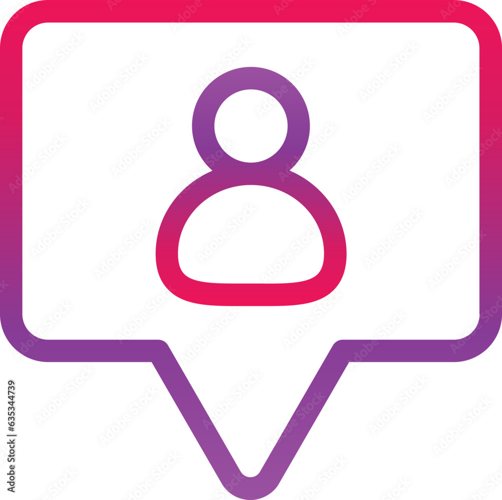 outline gradient talk icon outline gradient talk icon